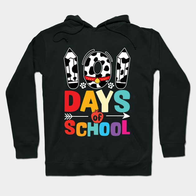 101 Days Of School Dalmatian Dog Hoodie by RiseInspired